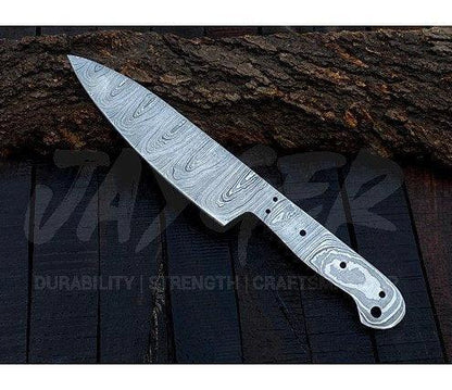 Damascus Steel Chef Knife Blank Blade – K15 - Jayger