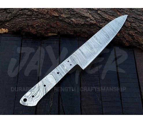 Hand Forged Damascus Steel Chef Knife Blank – K17 - Jayger