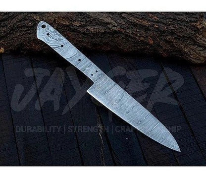 Hand Forged Damascus Steel Chef Knife Blank – K17 - Jayger