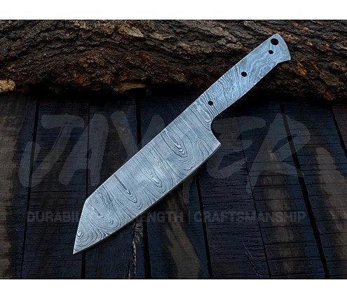 Damascus Steel Chef Slicer Knife Blank Blade – K18 - Jayger