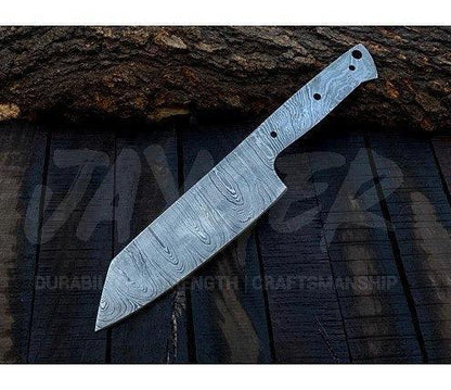 Damascus Steel Chef Slicer Knife Blank Blade – K18 - Jayger