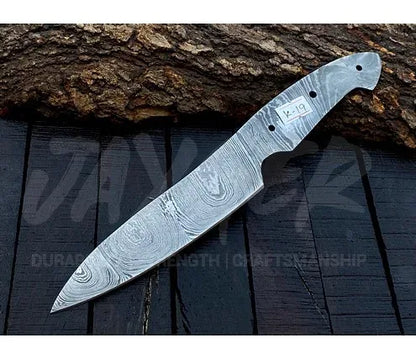 Damascus Steel Vegetable Cutting Knife Blank – K19 - Jayger