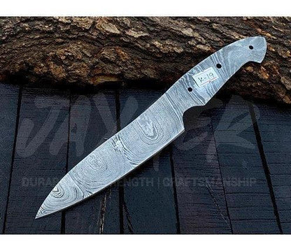 Damascus Steel Vegetable Cutting Knife Blank – K19 - Jayger