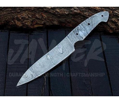 Damascus Steel Vegetable Cutting Knife Blank – K19 - Jayger