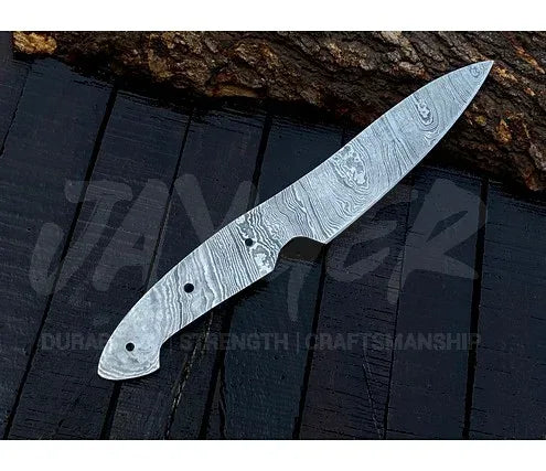 Damascus Steel Vegetable Cutting Knife Blank – K19 - Jayger