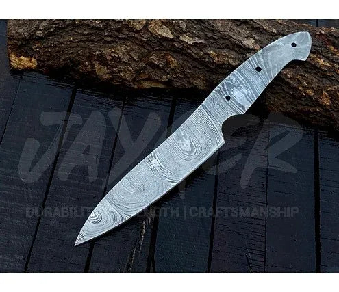 Damascus Steel Vegetable Cutting Knife Blank – K19 - Jayger