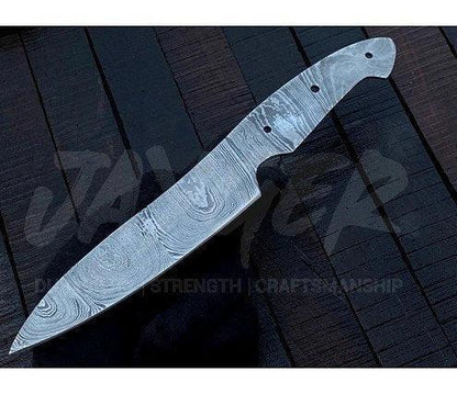 Damascus Steel Vegetable Cutting Knife Blank – K19 - Jayger