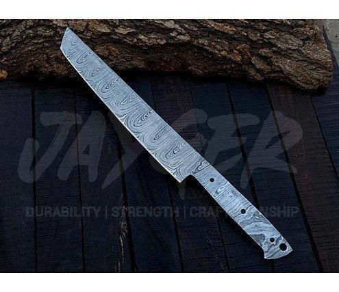 Damascus Steel Bread Knife Blank Blade – K21 - Jayger