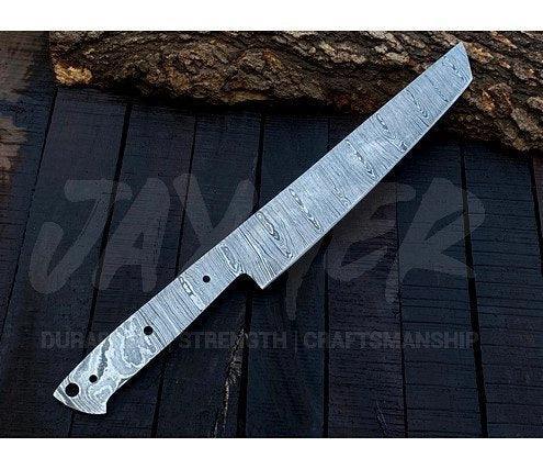 Damascus Steel Bread Knife Blank Blade – K21 - Jayger