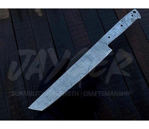 Damascus Steel Bread Knife Blank Blade – K21 - Jayger