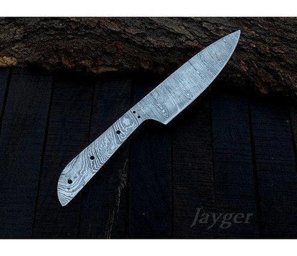 Damascus Steel Utility Knife Blade Blank – K7 - Jayger
