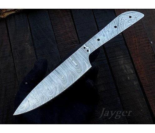 Damascus Steel Utility Knife Blade Blank – K7 - Jayger