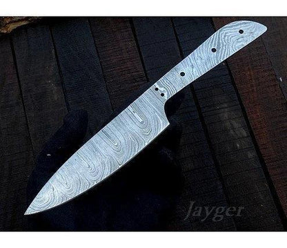 Damascus Steel Utility Knife Blade Blank – K7 - Jayger