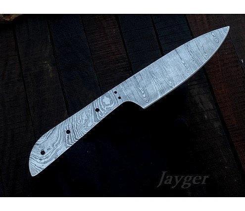 Damascus Steel Utility Knife Blade Blank – K7 - Jayger