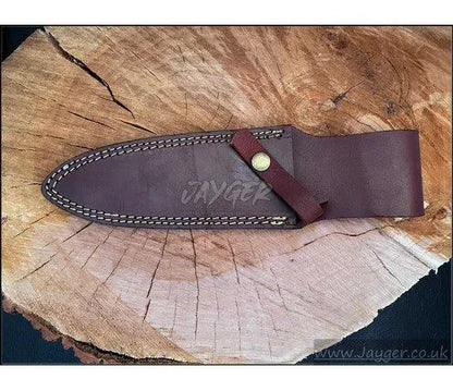 Natural Leather Sheath For Fixed Blade Knife - Jayger
