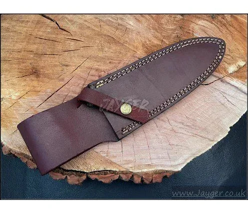 Natural Leather Sheath For Fixed Blade Knife - Jayger