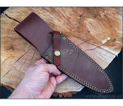 Natural Leather Sheath For Fixed Blade Knife - Jayger