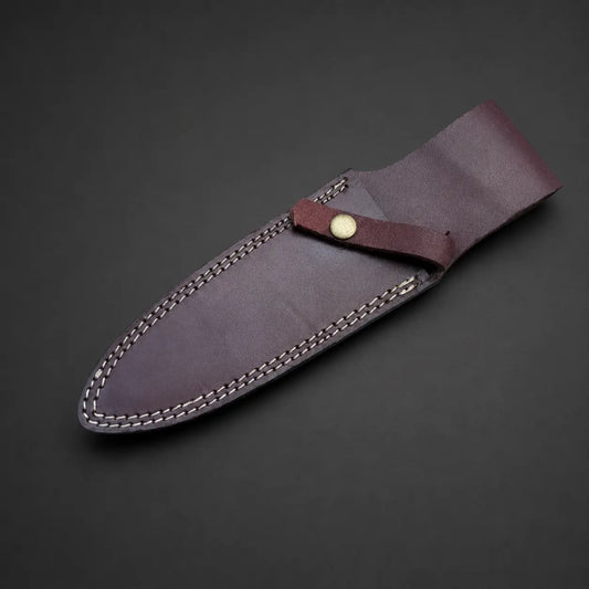 Natural Leather Sheath For Fixed Blade Knife