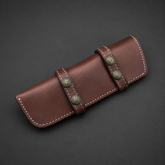 Hand Stich Natural Leather Sheath For Fixed Blade Knife