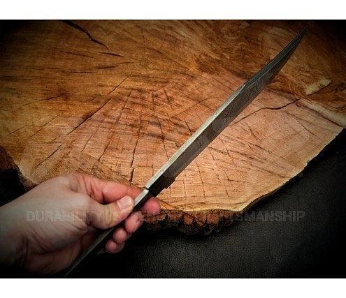 Handmade Damascus Steel Bowie Knife Blank Blade – SD3 - Jayger