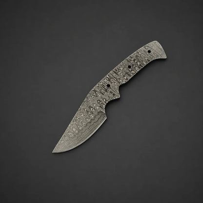 Hand Forged Damascus Steel Skinning Knife Blanks – B100