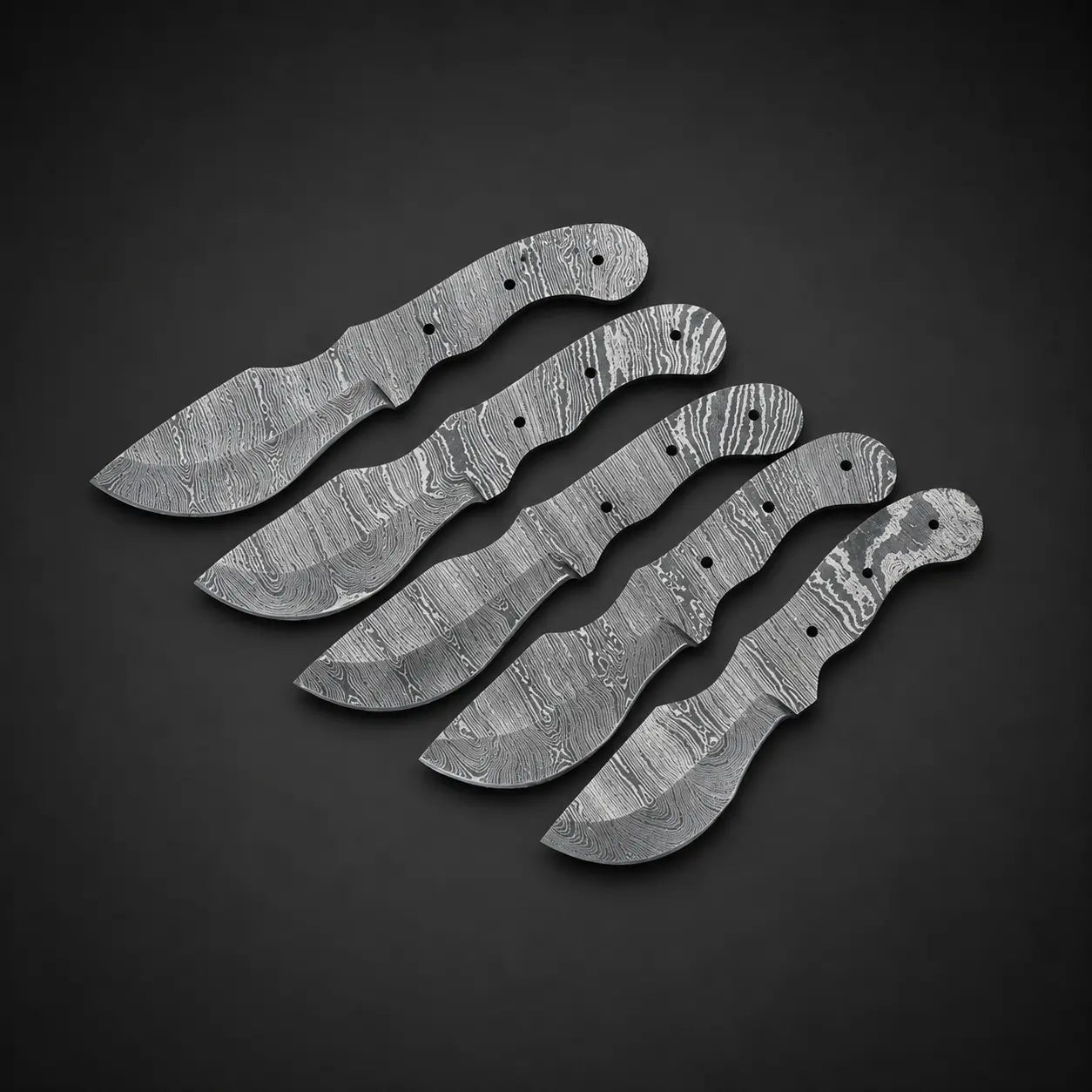 Hand Forged Damascus Steel Tracker Knife Blank – B11