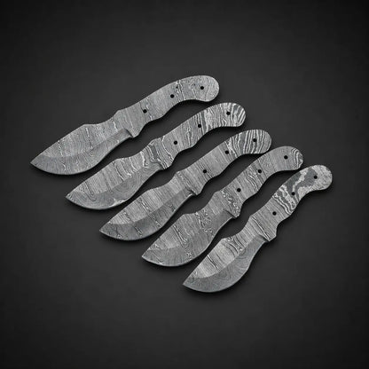 Hand Forged Damascus Steel Tracker Knife Blank – B11