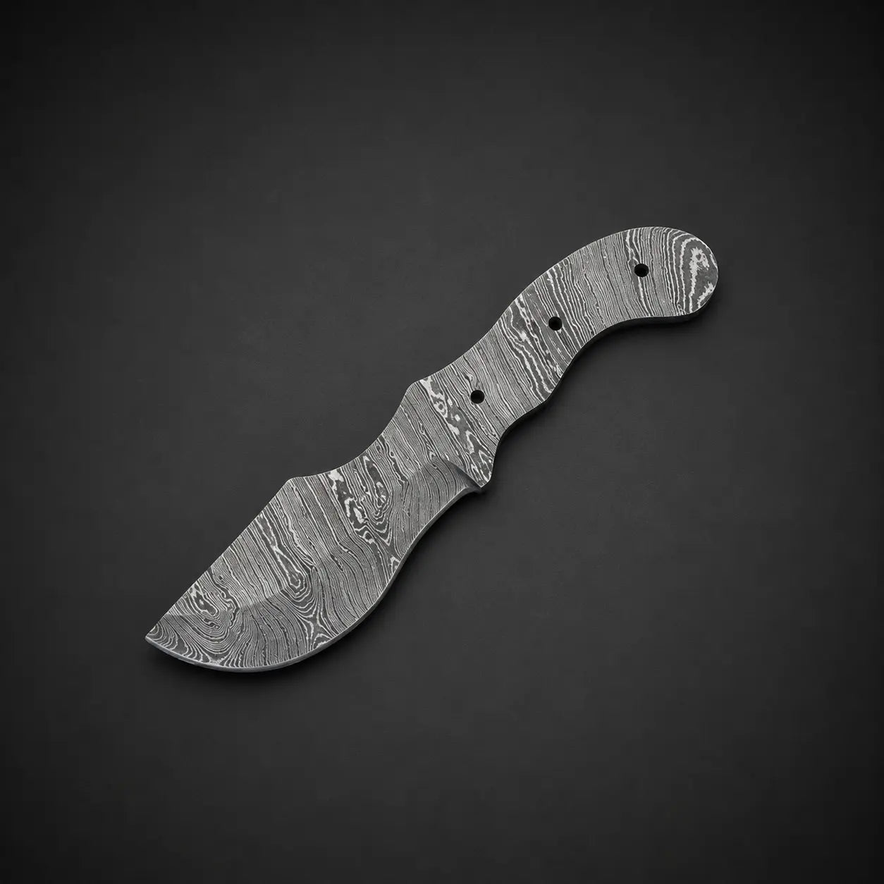 Hand Forged Damascus Steel Tracker Knife Blank – B11