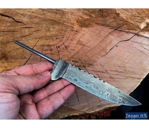 Bavarian Integral Damascus Blade Blank – One-Piece Hand-Forged - Jayger