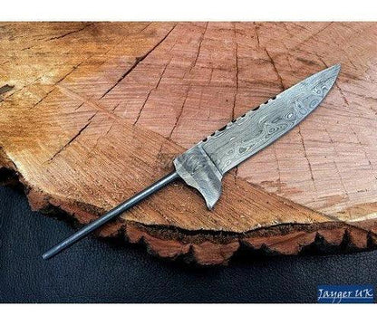 Bavarian Integral Damascus Blade Blank – One-Piece Hand-Forged - Jayger