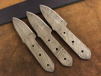 Hand Forged Damascus Boot Knife Blank Blade – B14 - Jayger