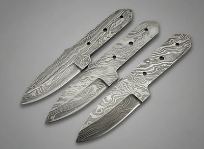 Hand Forged Damascus Boot Knife Blank Blade – B14 - Jayger