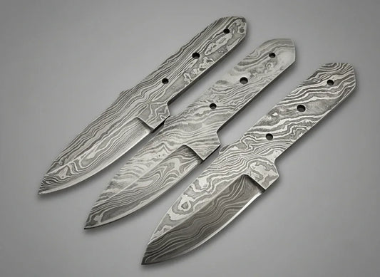 Hand Forged Damascus Boot Knife Blank Blade – B14 - Jayger
