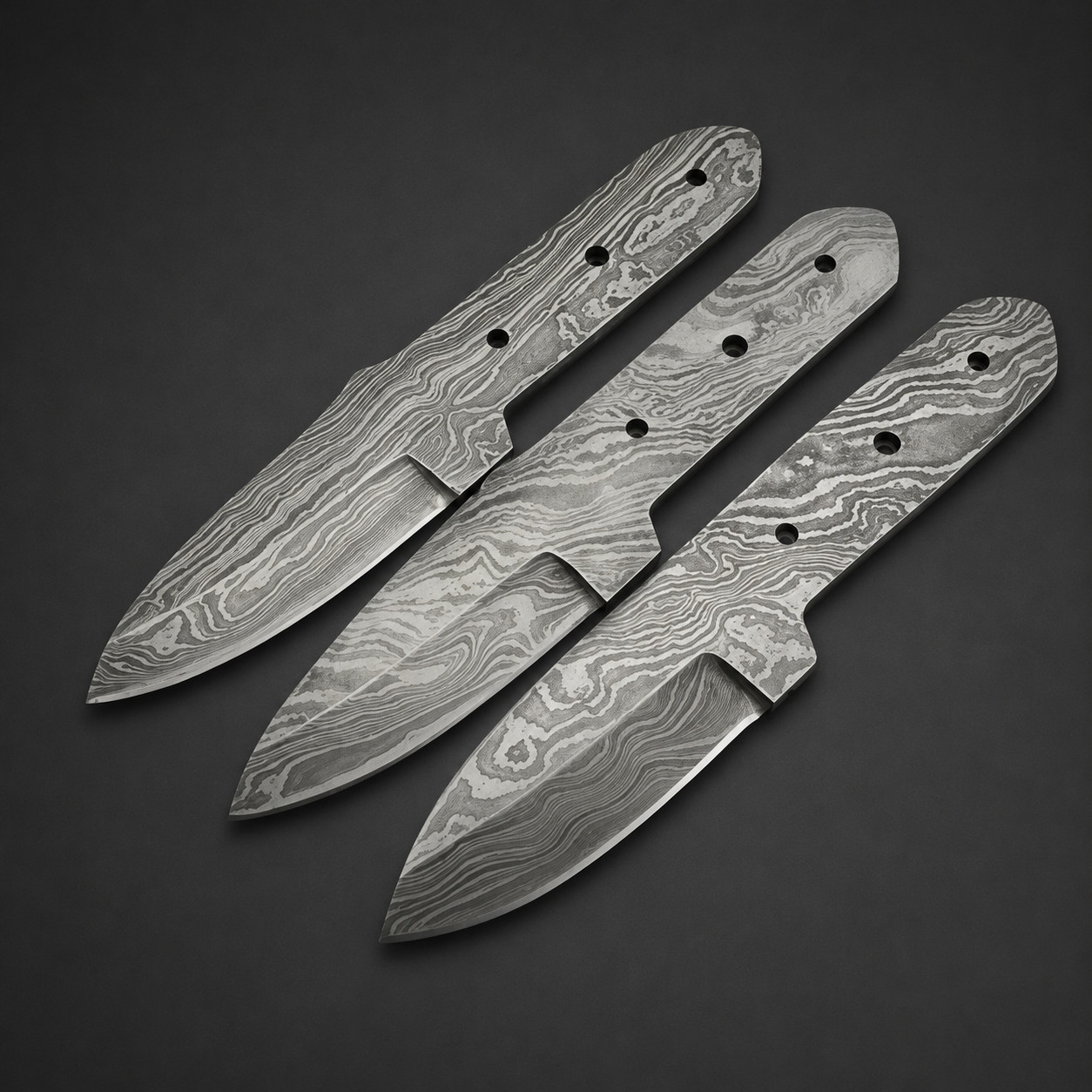 Hand Forged Damascus Boot Knife Blank Blade – B14