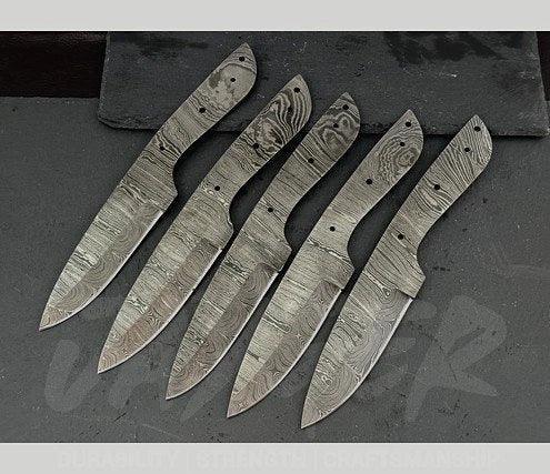 Hand Forged Damascus Steel Skinner Knife Blanks – B239 - Jayger
