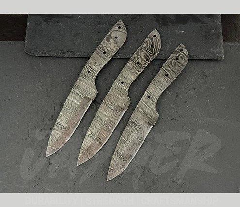 Hand Forged Damascus Steel Skinner Knife Blanks – B239 - Jayger
