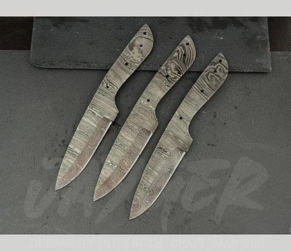 Hand Forged Damascus Steel Skinner Knife Blanks – B239 - Jayger