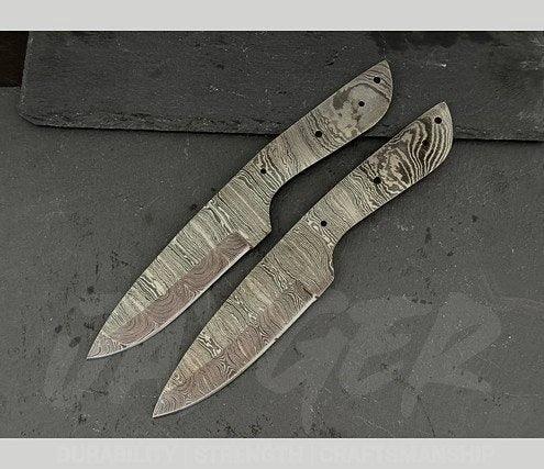 Hand Forged Damascus Steel Skinner Knife Blanks – B239 - Jayger