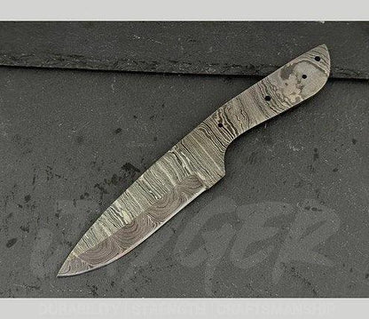 Hand Forged Damascus Steel Skinner Knife Blanks – B239 - Jayger