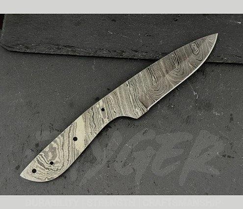 Hand Forged Damascus Steel Skinner Knife Blanks – B239 - Jayger