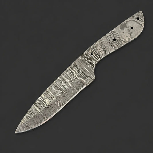 Hand Forged Damascus Steel Skinner Knife Blanks – B239