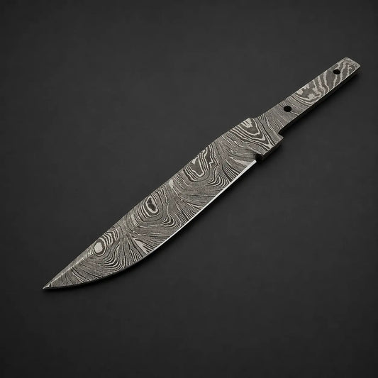 Damascus Steel Hunting Knife Blank – B26