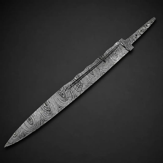 Handmade Scottish Dirk Blank Blade Damascus Steel – b275