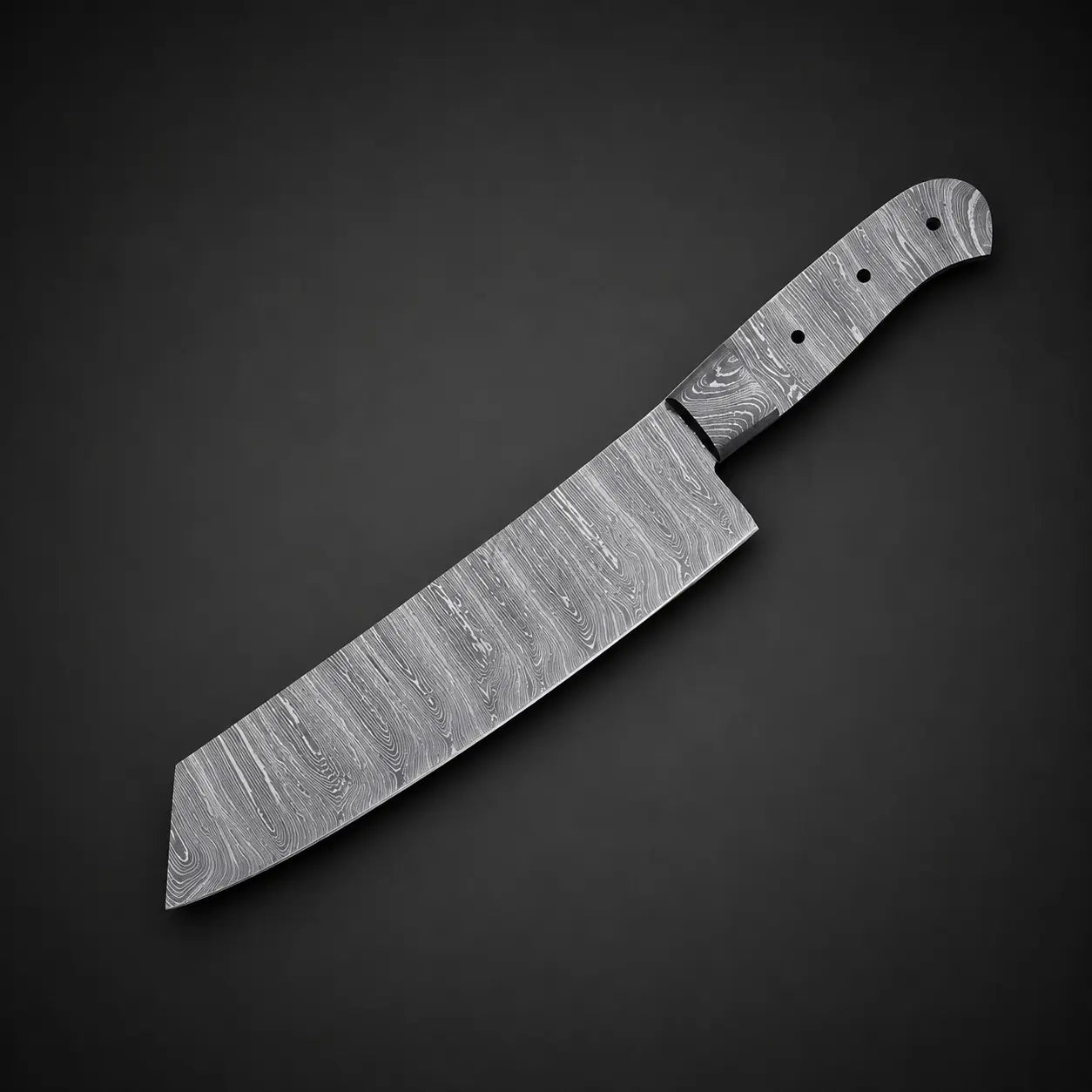 Handmade Damascus Steel Knife blade-Chef Blank Blade-Heat Treated