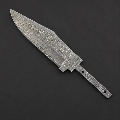 Handmade Damascus Steel Hidden Tang Blank Blade