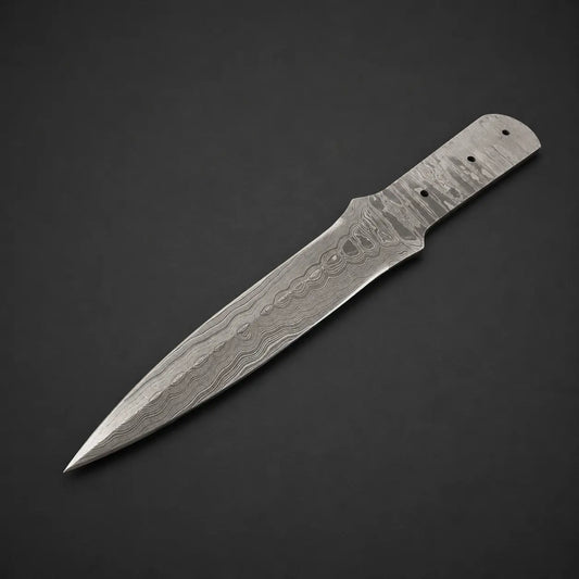 Hand Forged Damascus Steel Hunting Knife Blade Blank