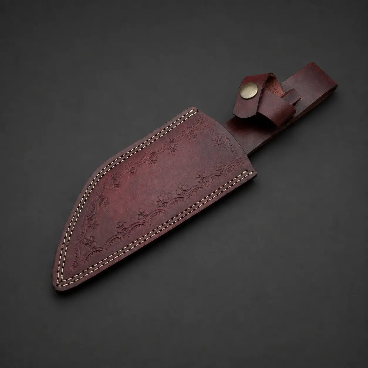 Custom Made Fixed Blade Hunting Knife Leather Sheath -BGS7