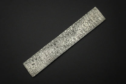 Damascus Steel Billet Hand Forged By Jayger | Pattern Ladder - Jayger