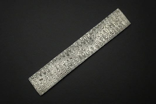Damascus Steel Billet Hand Forged By Jayger | Pattern Ladder - Jayger