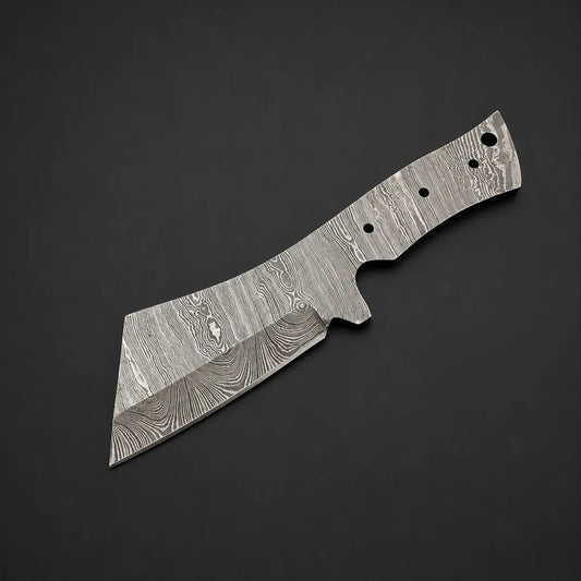 Damascus Steel Bushcraft Knife Blank Blade – HB16
